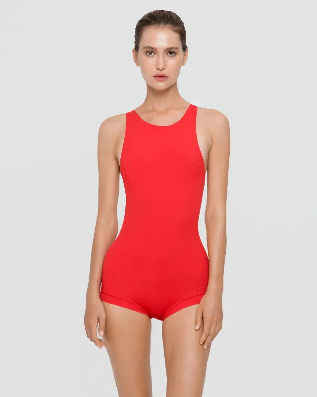 Women's Long - Sleeve Turtleneck One - Pieces in Navy for a Sophisticated Winter EnsembleEx-Libris One Piece Swimsuit Women's Long - Sleeve Turtleneck One - Pieces in Navy for a Sophisticated Winter EnsembleEx-Libris One Piece Swimsuit